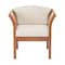 Alaterre Furniture Stamford Eucalyptus Wood Outdoor Set with 2 Chairs, Bench, and Coffee Table, Set of 4 ANSF01123EBO - alternate 5